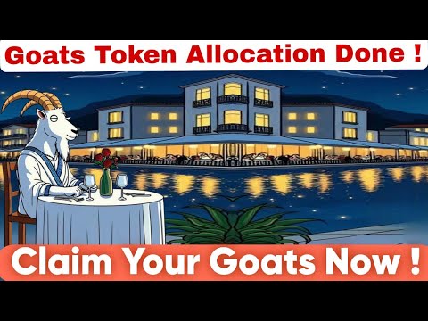 Goats Token Allocation And Airdrop Out ! Kisko Kitne Tokens Mile ? Kat Gaya ! Claim Your Goats Now !