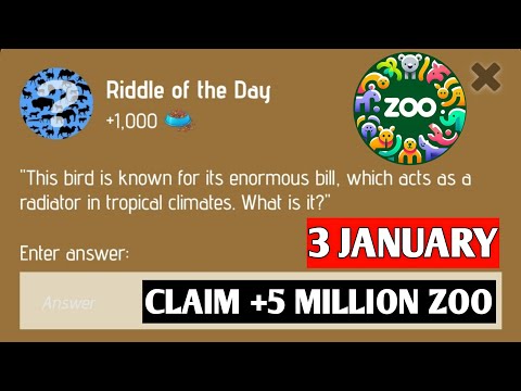 Riddle Of The Day Zoo 4 January | Zoo Rebus Of The Day | Rebus Of The Day Zoo 4 January