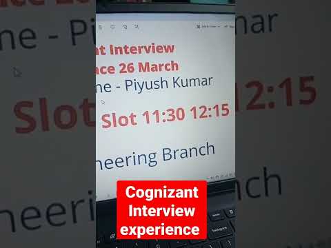 Cognizant interview experience