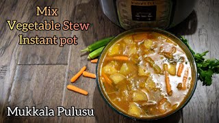 Instant pot Mukkala pulusu || Mix veg stew in instant pot || Dappalam || ముక్కల పులుసు