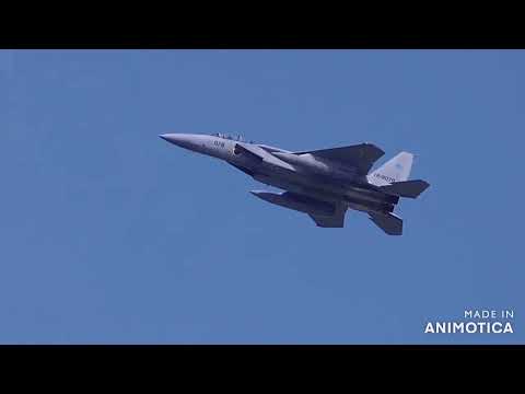 岐阜基地　今日も猛暑　９月度　機動飛行訓練　F15　2024.09.18