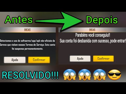 Saiu! Como voltar a jogar free fire com o erro de conta suspensa, imei banido(Novo método 2020.)