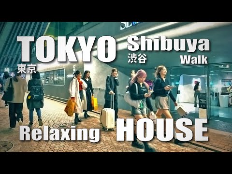 渋谷 / Night walk in Shibuya, Tokyo, Relaxing House (October 30, 2024)