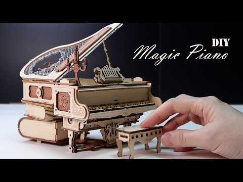 DIY Miniature Dollhouse Kit l Magic Piano l 매직 피아노 l ROBOTIME ROKR l BookNook l미니어처 miniature 쉽게 만들기