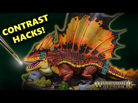 Contrast Hacks! Painting a Spawn of Chotec for Warhammer Age of Sigmar | Seraphon Tutorial