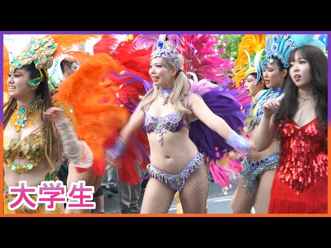 4K ウニアン 美人女子大生 サンバ 歌 たたら祭り 2024 Samba Japanese 삼바 桑巴舞