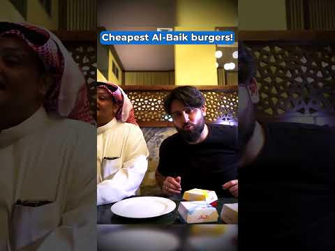 🇸🇦 Cheapest Al Baik Burgers Review #saudiarabiafood #albaik #foodreview