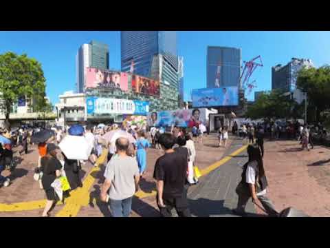 「360」澀谷車站前十字路口 by insta360 X3 5.7K