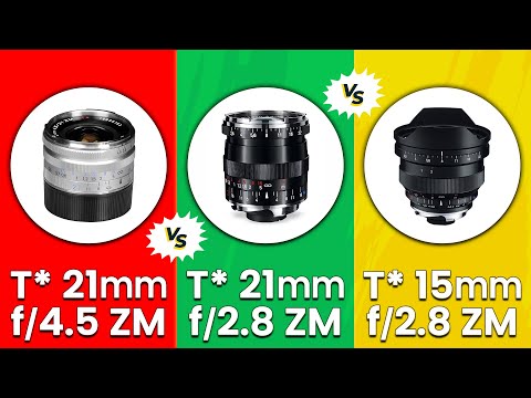 C Biogon T 21mm f4.5 ZM vs Biogon T 21mm f2.8 ZM vs Distagon T 15mm f2.8 ZM - Which Lens Is Better?