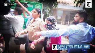 Chandigarh University video leak case - Girl Caught #chandigarhuniversity #chandigarh #protest