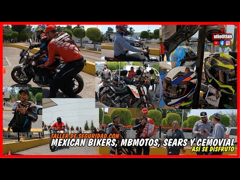 TALLER DE SEGURIDAD CON @MexicanBikers , MB MOTOS,  SEARS Y CEMOVIAL ... JULIOTITLAN