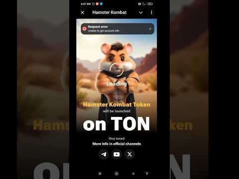 Hamster Kombat request error unable to get account info problem solution | fix problem #shorts