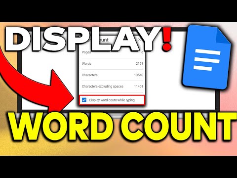 How To Show Word Count In Google Docs (NEW) | 2023