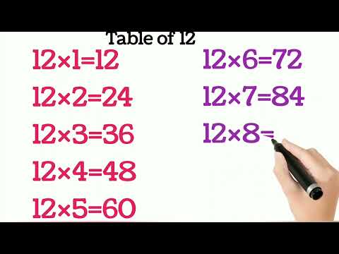 Table of 12 | Table of 13 | Table of 12 and 13 #tableof12 #tableof13