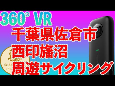 【4K VR】千葉県佐倉市　西印旛沼周遊サイクリングコース