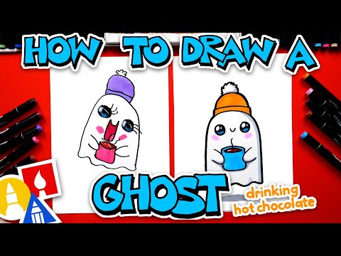 How To Draw A Ghost Drinking Hot Chocolate