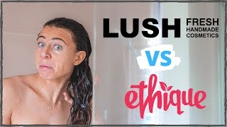 Shampoo & Conditioner Bars 🚿Do they work?? LUSH vs ETHIQUE // Review