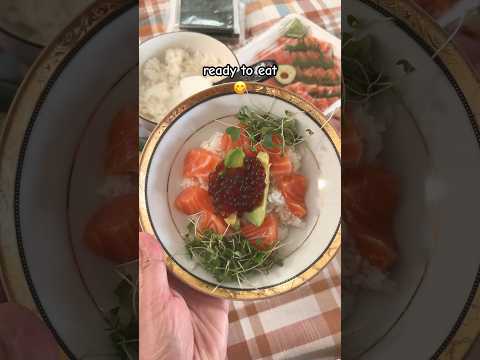 #chirashi bowl for dinner 😋 #easyrecipe #japanesefood #homemadefood #dinnerideas #lunchideas