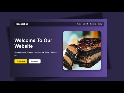 Simple Landing Page Design Using html css| Website Design Using html and Css