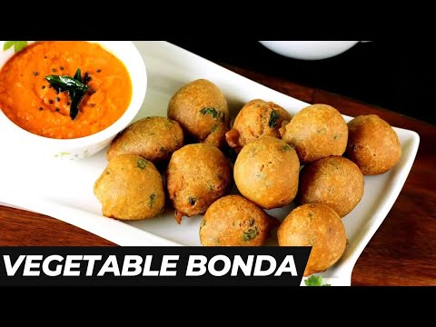 VEGETABLE BONDA : Mallika Badrinath Recipes | Indian Style Dish