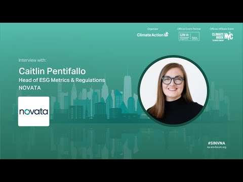 Interview with Caitlin Pentifallo at Novata | Sustainable Investment Forum North America 2024