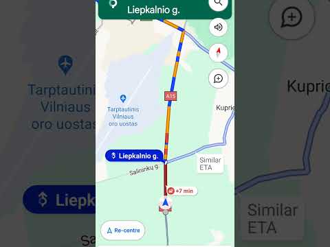 Traffic Jam Vilnius airport Liepkalnis