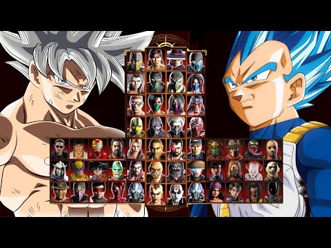 Mortal Kombat 9 - GOKU SSJ & VEGETA MOD - Expert Tag Ladder - Gameplay @(1080p) 60ᶠᵖˢ ✔