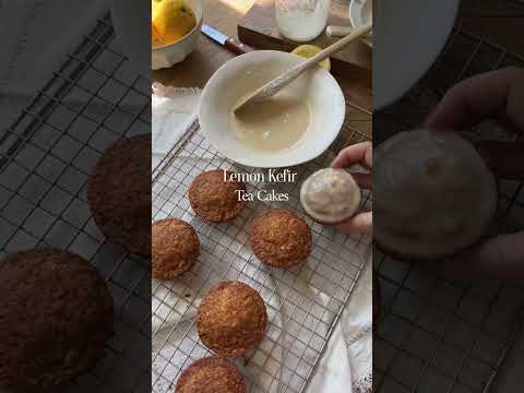 🍋🍯Lemon Honey Muffins with Kefir! Bright, lemony, and a family-favorite. #homemadefood #slowfood