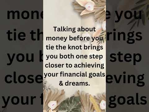 Say ‘I do’ to talking about your financial goals with your fiancé. #wedding #womeninvestors