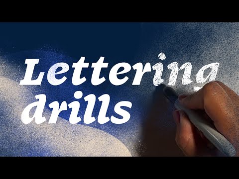 Get started with drawing letters: drills