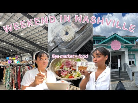 WEEKEND LIVING IN NASHVILLE // Saturday outing, flea market, haul, cronuts + Sunday cleaning