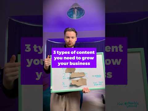 You will never grow your business without these 3 types of content #socialmediamarketing #content