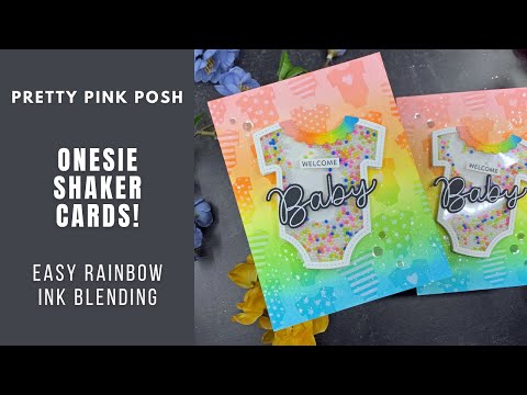 Onesie Shaker Cards | Pretty Pink Posh