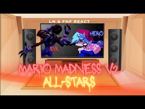 LN & FNF React - Mario Madness V2 - All Star - FNF Mod