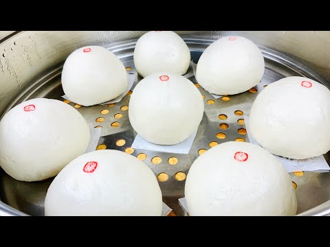 酒楼豆沙包做法！包子口感松软绵密，好吃到根本停不下来！Steamed Red Bean Paste Buns.