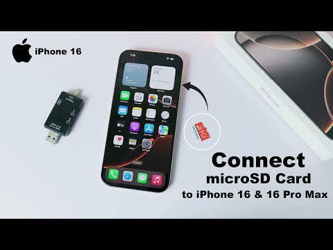 How to Connect microSD Card to iPhone 16 & 16 Pro / Max