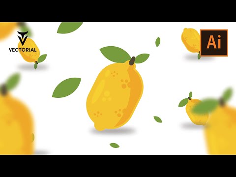 How to draw Lemon in Adobe Illustrator