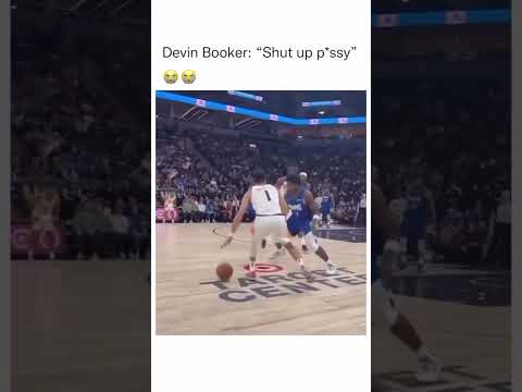 Booker got that Dog in him 😂 woof woof! 🤣💀 #devinbooker #nba #drama #fyp #james #viral #trending