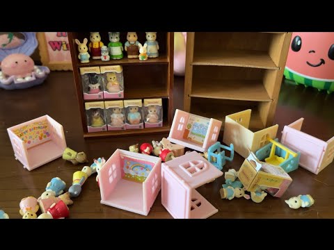 Organize mini Sylvanian Families with me ! ASMR no music