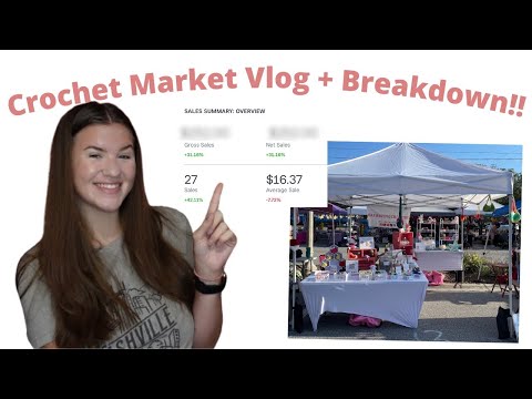 Crochet Market Vlog & How It Went- Selling With Less Inventory!