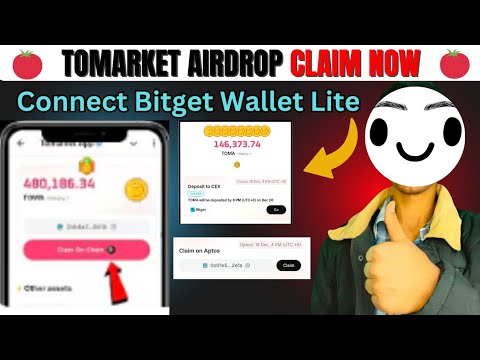 Tomarket Airdrop claim on chain | Tomarket Bitget Wallet lite connect | Tomarket token claim 🤑