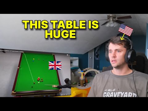 American reacts to Ronnie O'Sullivan 147 break (Snooker)