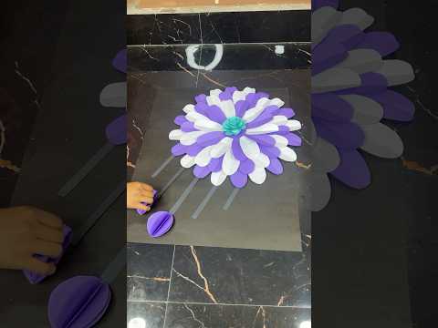 Beautiful Flower Wall Hanging Craft using Paper #short #youtubeshort #viral #reel #trending #diy