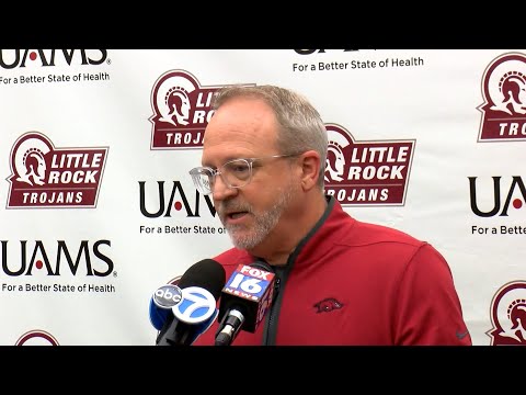 Arkansas head coach Mike Neighbors recaps 71-60 win over Little Rock