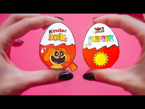 DIY Paper Kinder Joy| How to Make Kinder Joy  Paper Craft | Easy Paper Craft Idea| POPPY PLAYTIME