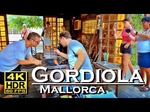 GORDIOLA Algaida Mallorca glass factory , Spain 4K 60fps HDR (UHD) 💖 The best places 👀 walking tour