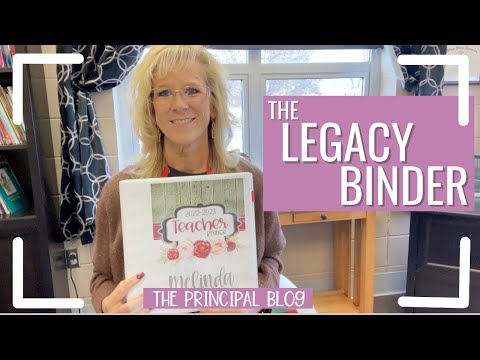 Principal Binder for My Replacement Principal