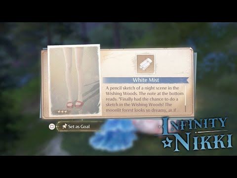 White Mist Socks Sketch Location | Infinity Nikki