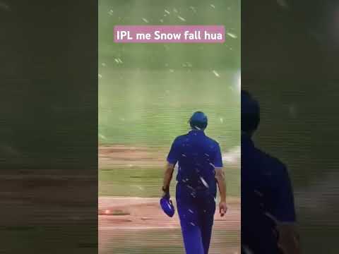 IPL Gets a Winter Makeover as Snow Falls During Epic Match - Tip Tip Barsha Panni Edition!