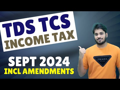 TDS TCS | INCOME TAX | CA INTER | SEPTEMBER 2024 | TDS REVISION | TDS MARATHON | TCS REVISION